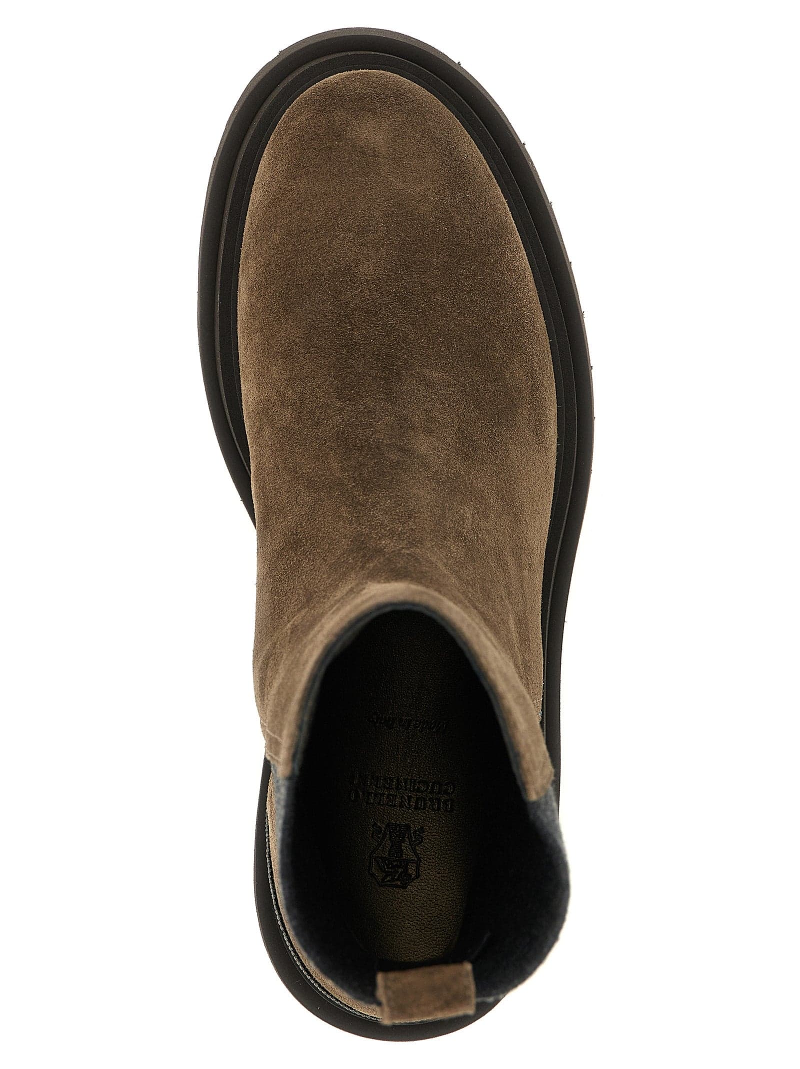Brunello Cucinelli Brown Calfskin Ankle Boots - 4
