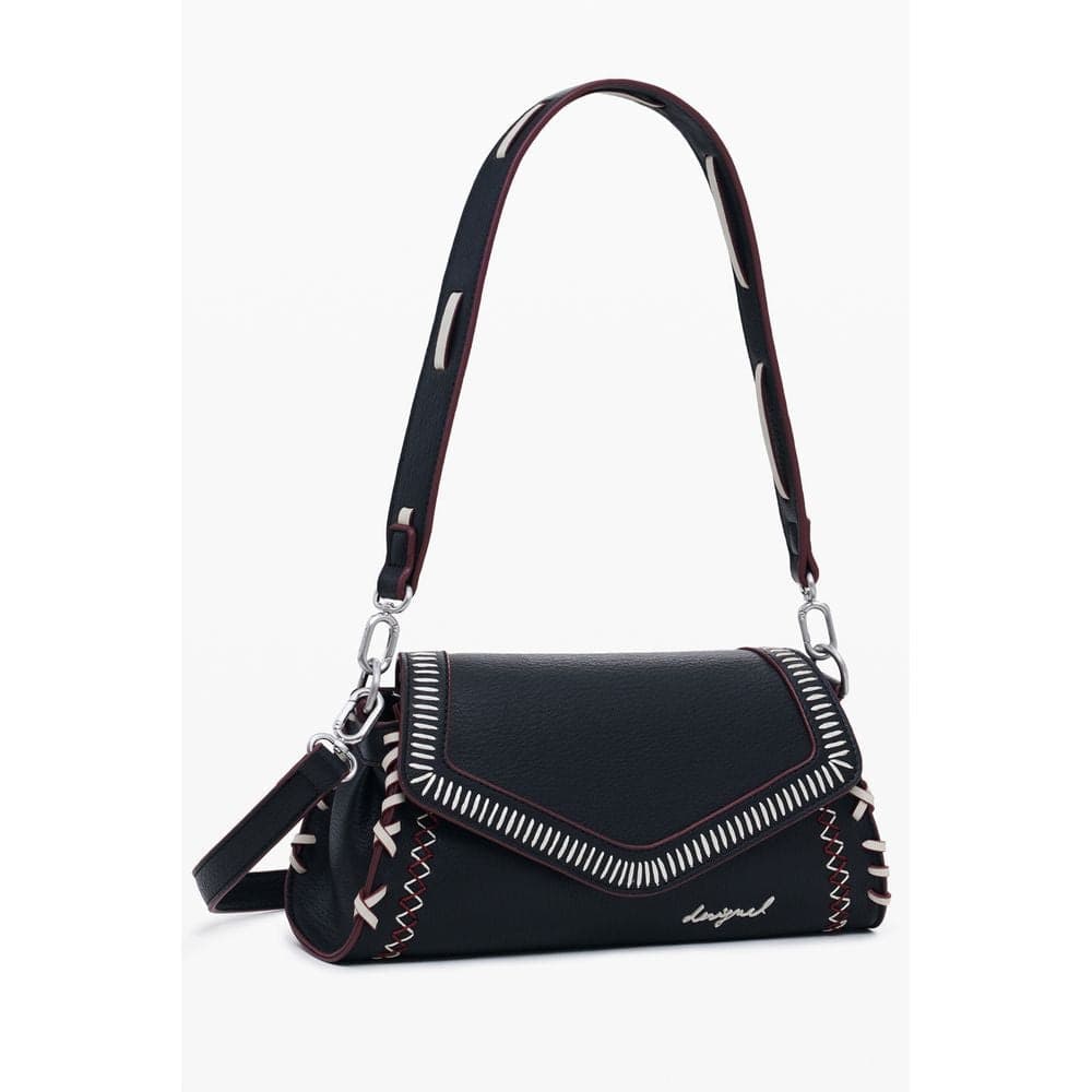 Desigual Nero Poliuretano Donna Borsa - 2