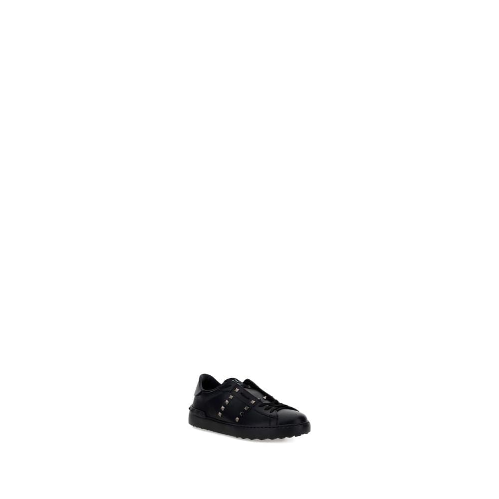 Valentino Garavani Black Calf Leather Bos Taurus Sneakers - 2