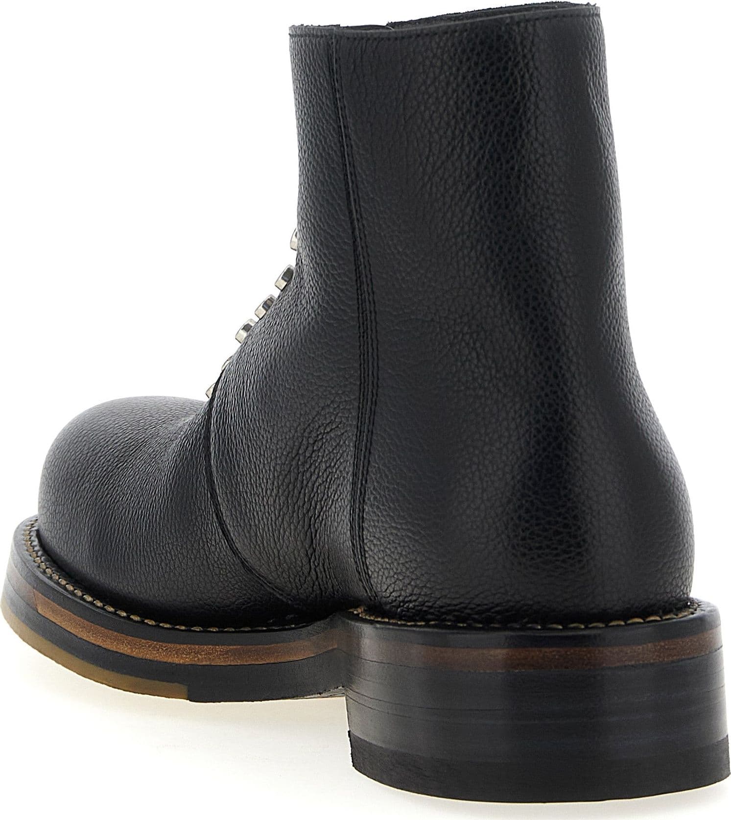 Alexander McQueen Black Calfskin Ankle Boots - 3