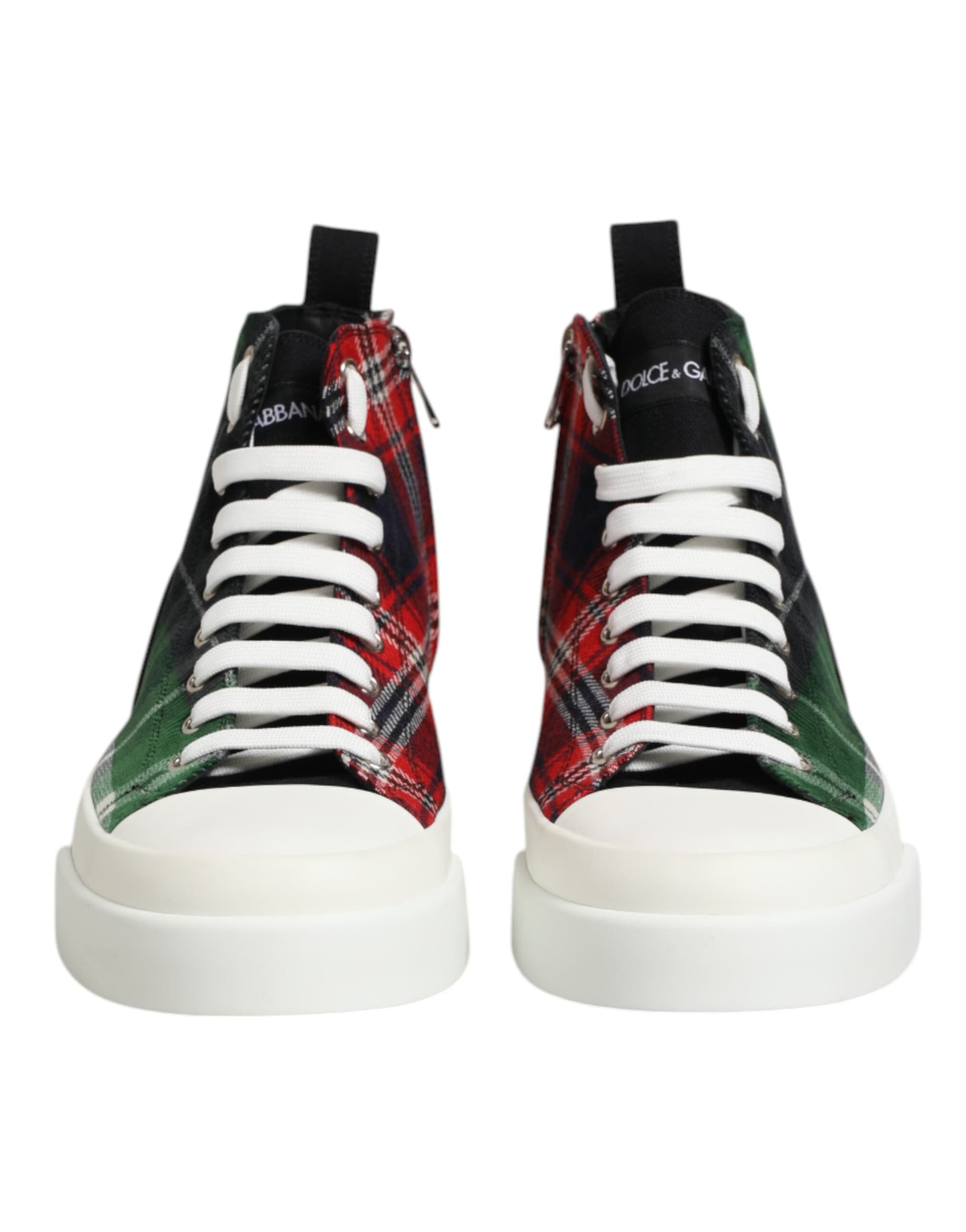 Dolce & Gabbana Multicolor Cotton High Top Men Sneakers Shoes - 3