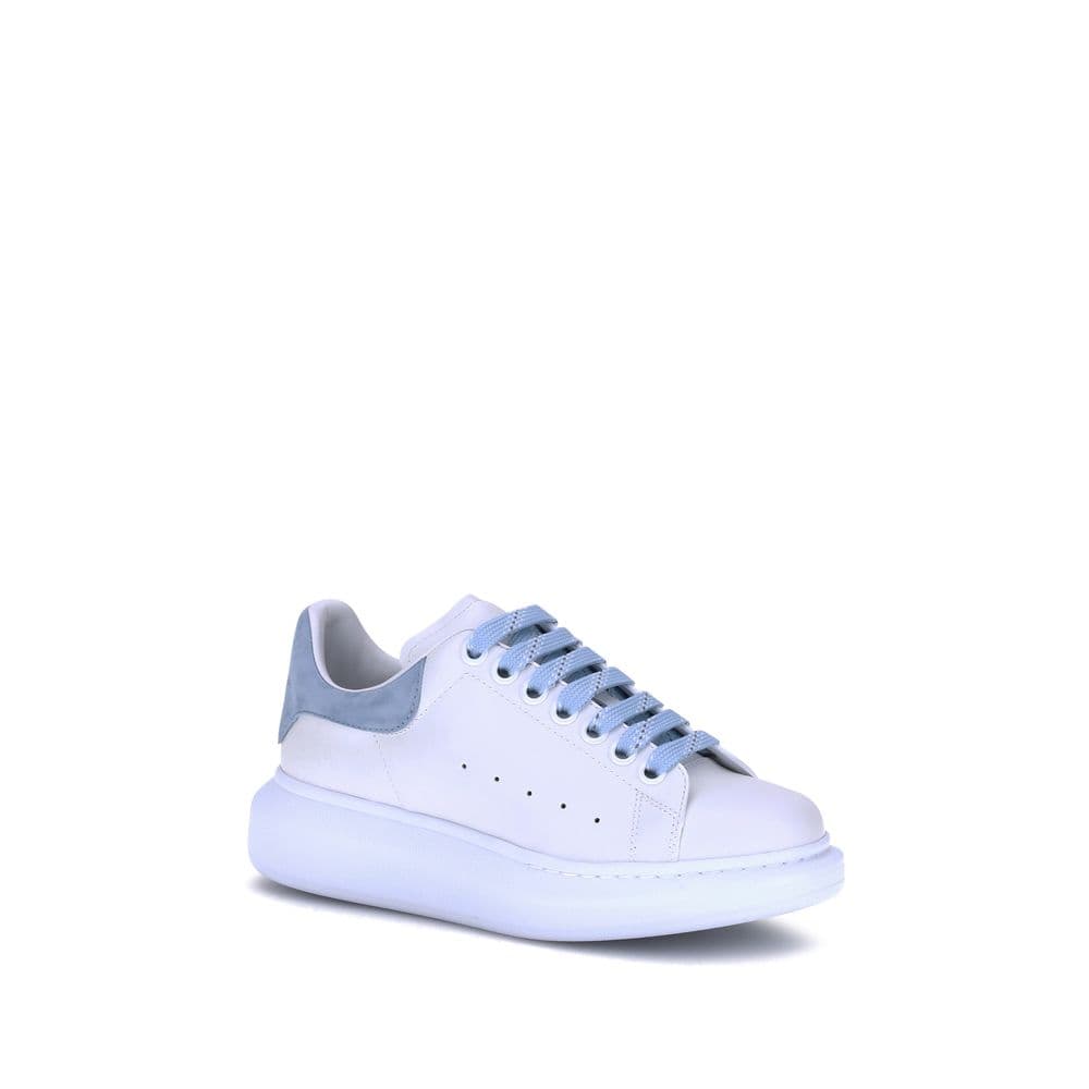 Alexander McQueen Blue Calf Leather Bos Taurus Platform Sneakers - 2
