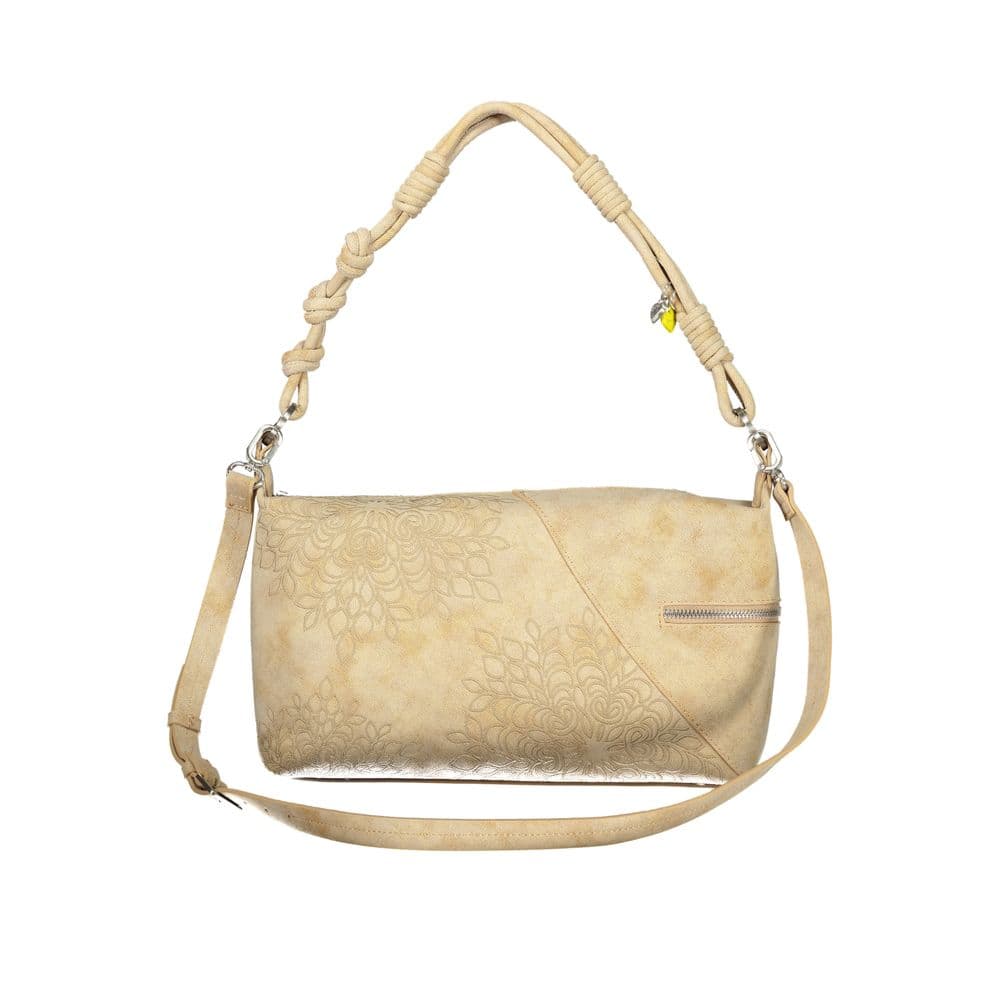Desigual Beige Polyurethane Women's Shoulder Bag - 2