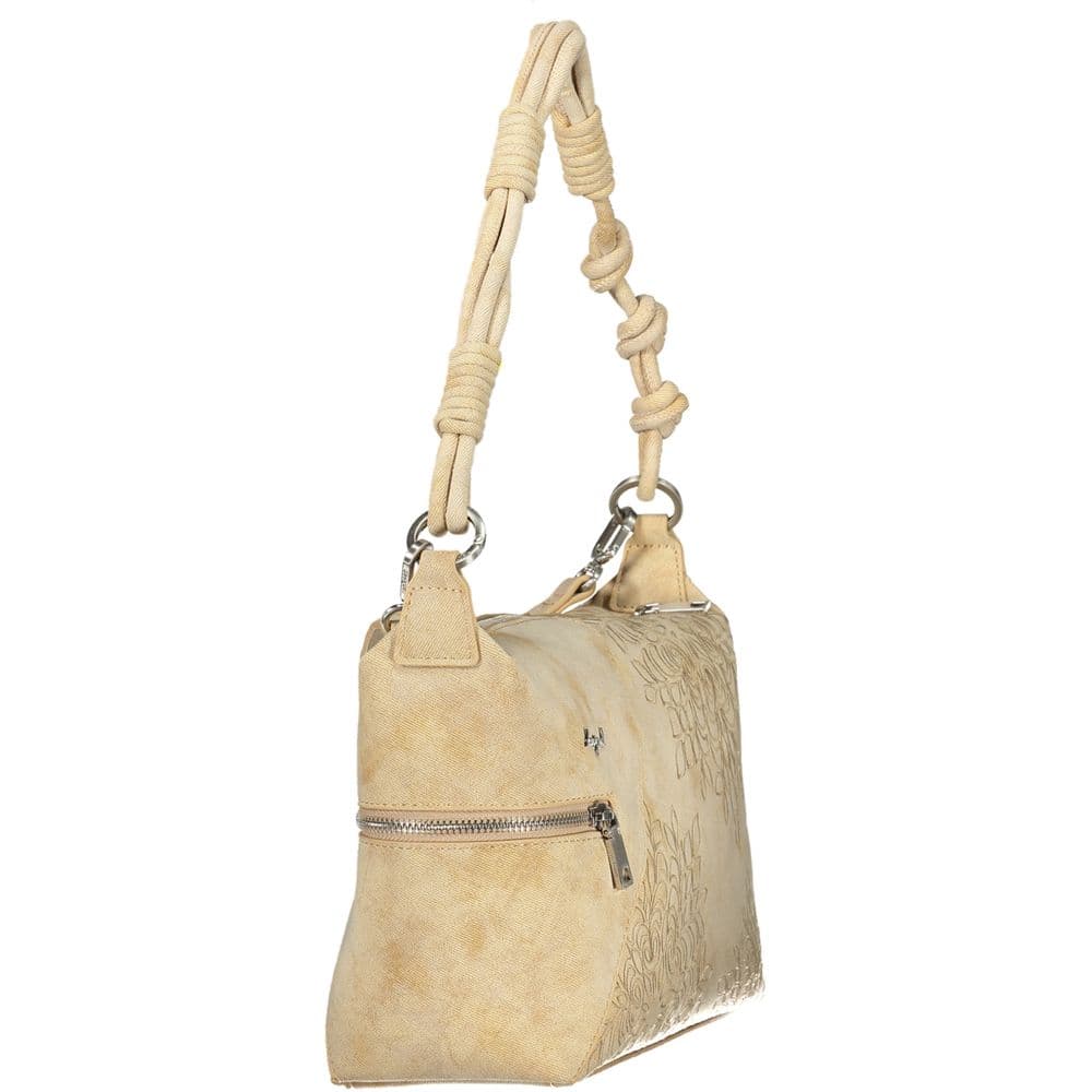 Desigual Beige Polyurethane Women's Shoulder Bag - 3
