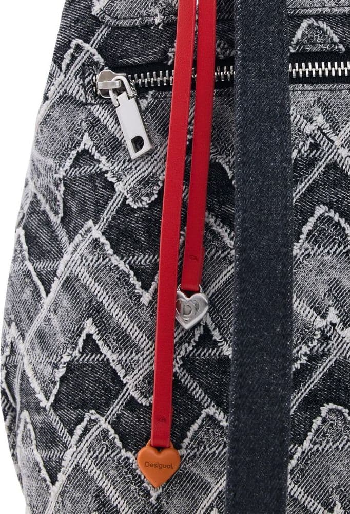 Desigual Black Polyester Backpack - 4