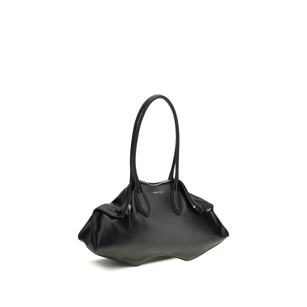 Alexander McQueen Black Calf Leather Bos Taurus Shoulder Bag - 2