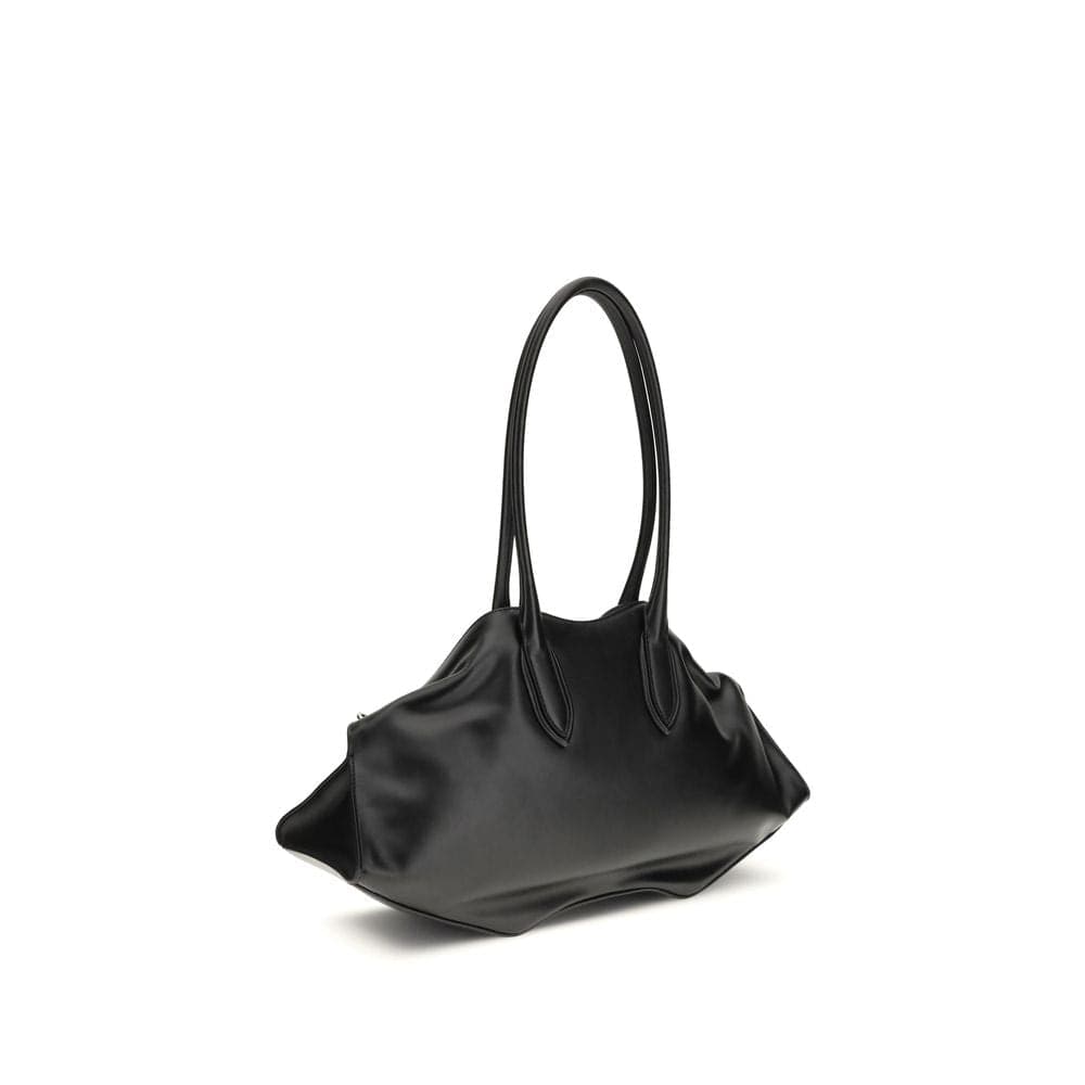 Alexander McQueen Black Calf Leather Bos Taurus Shoulder Bag - 3