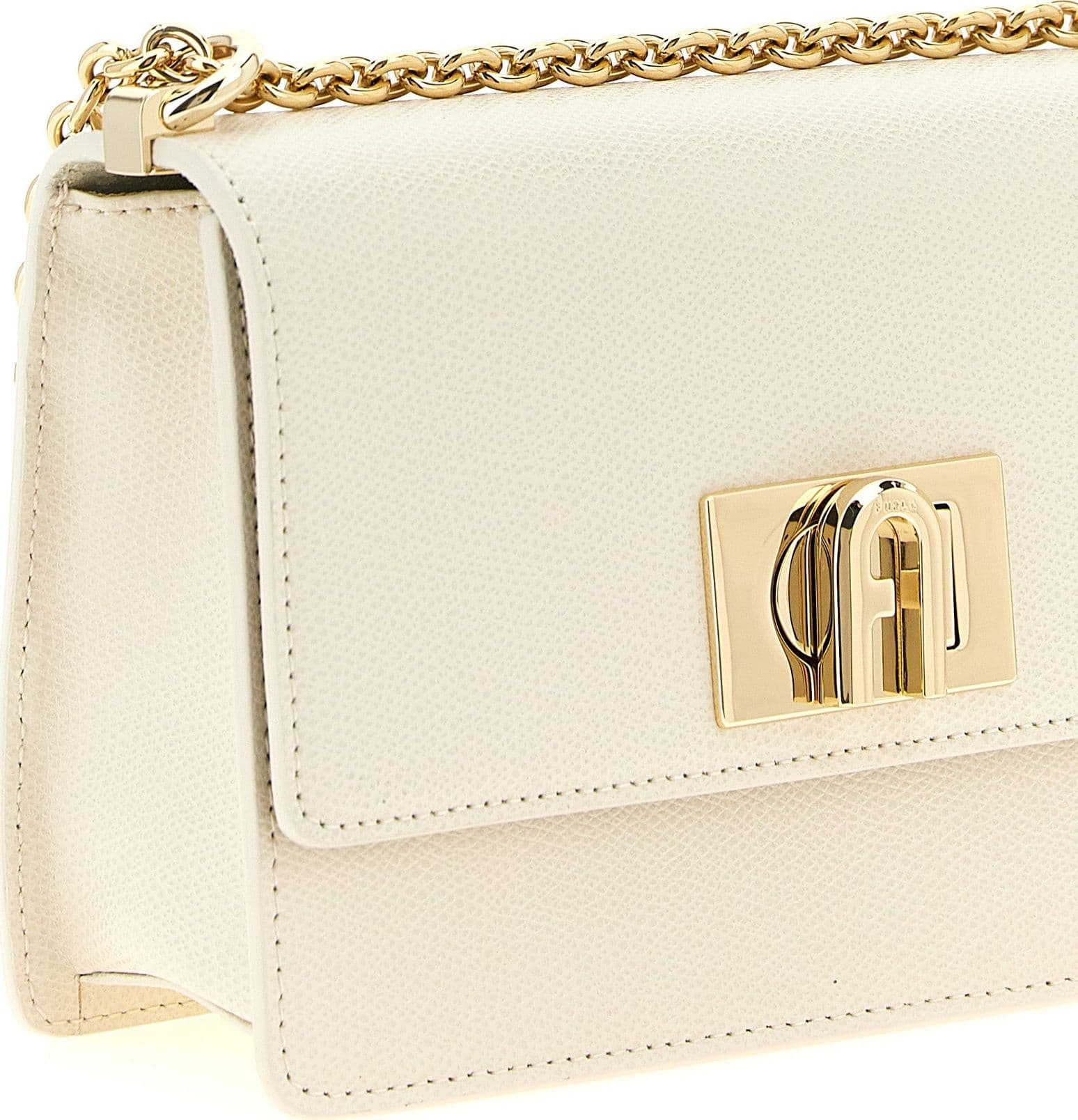 Furla White Calfskin Crossbody Bag - 3