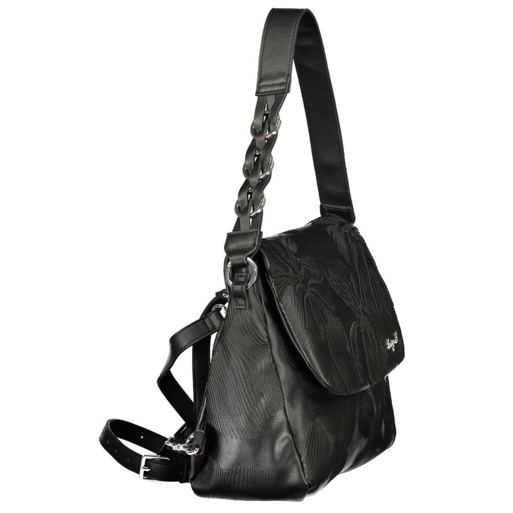 Desigual Black Polyurethane Women Backpack - 3
