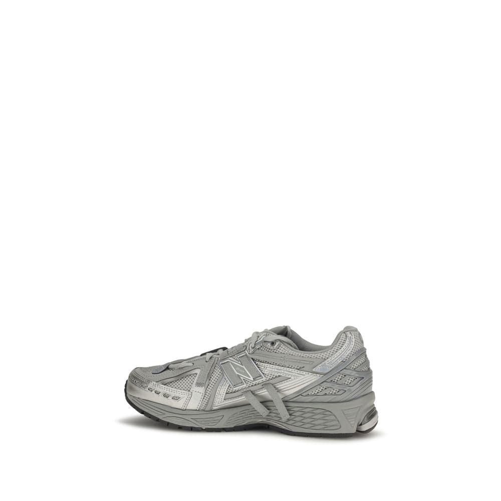 New Balance Gray Fabric Athletic Sneakers - 3