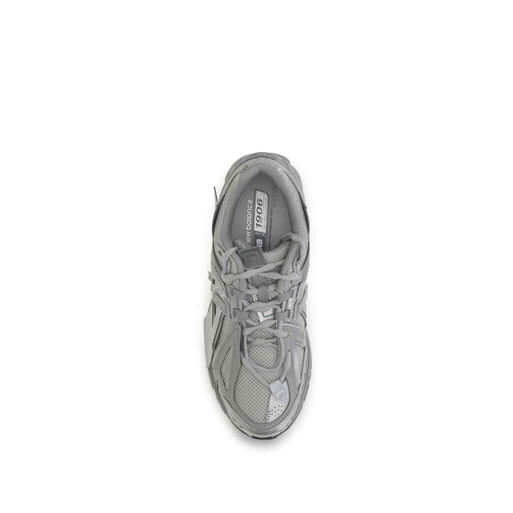 New Balance Gray Fabric Athletic Sneakers - 4