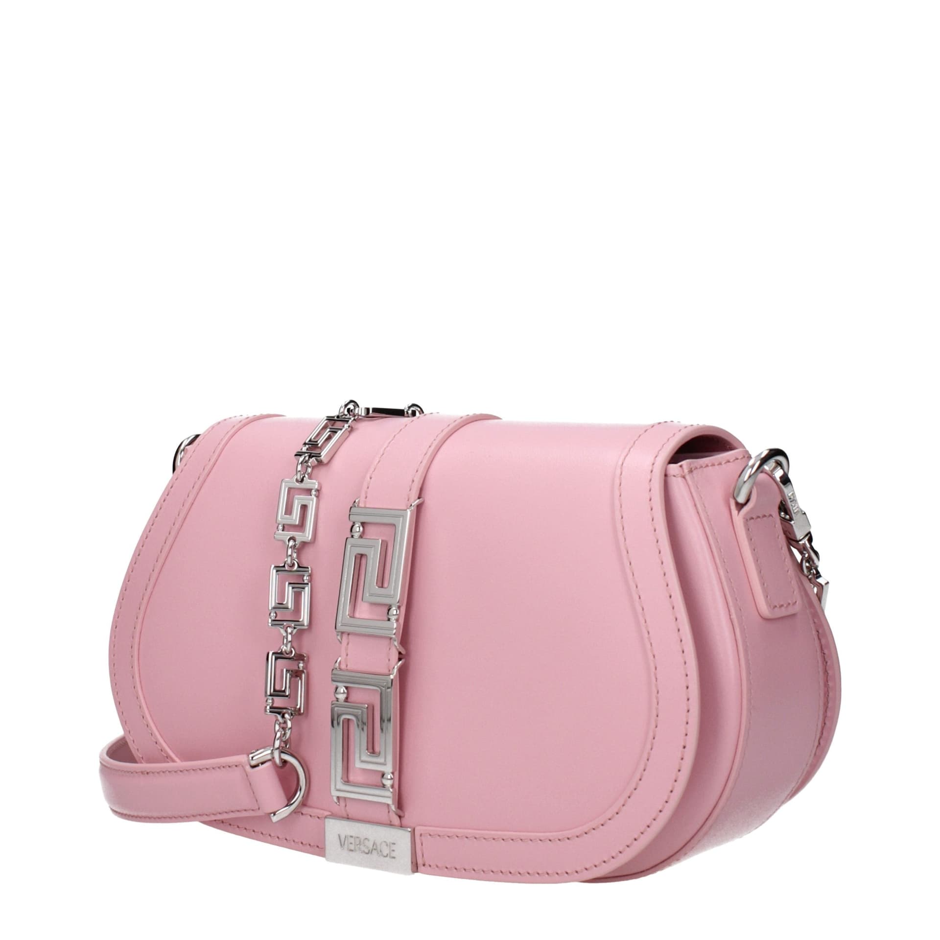 Versace Pink Leather Shoulder Bag - 3