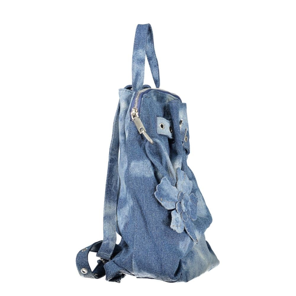 Desigual Blue Cotton Womens Backpack - 3
