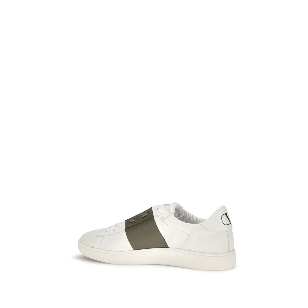 Valentino Garavani White Calf Leather Bos Taurus Low Top Sneakers - 3