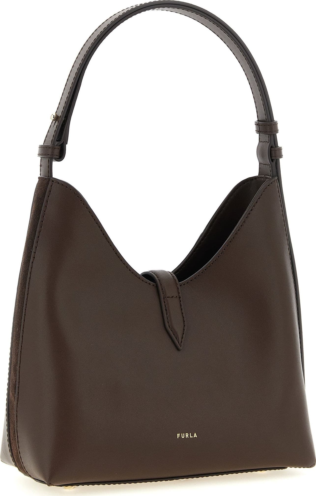 Furla Brown Calfskin Shoulder Bag - 2