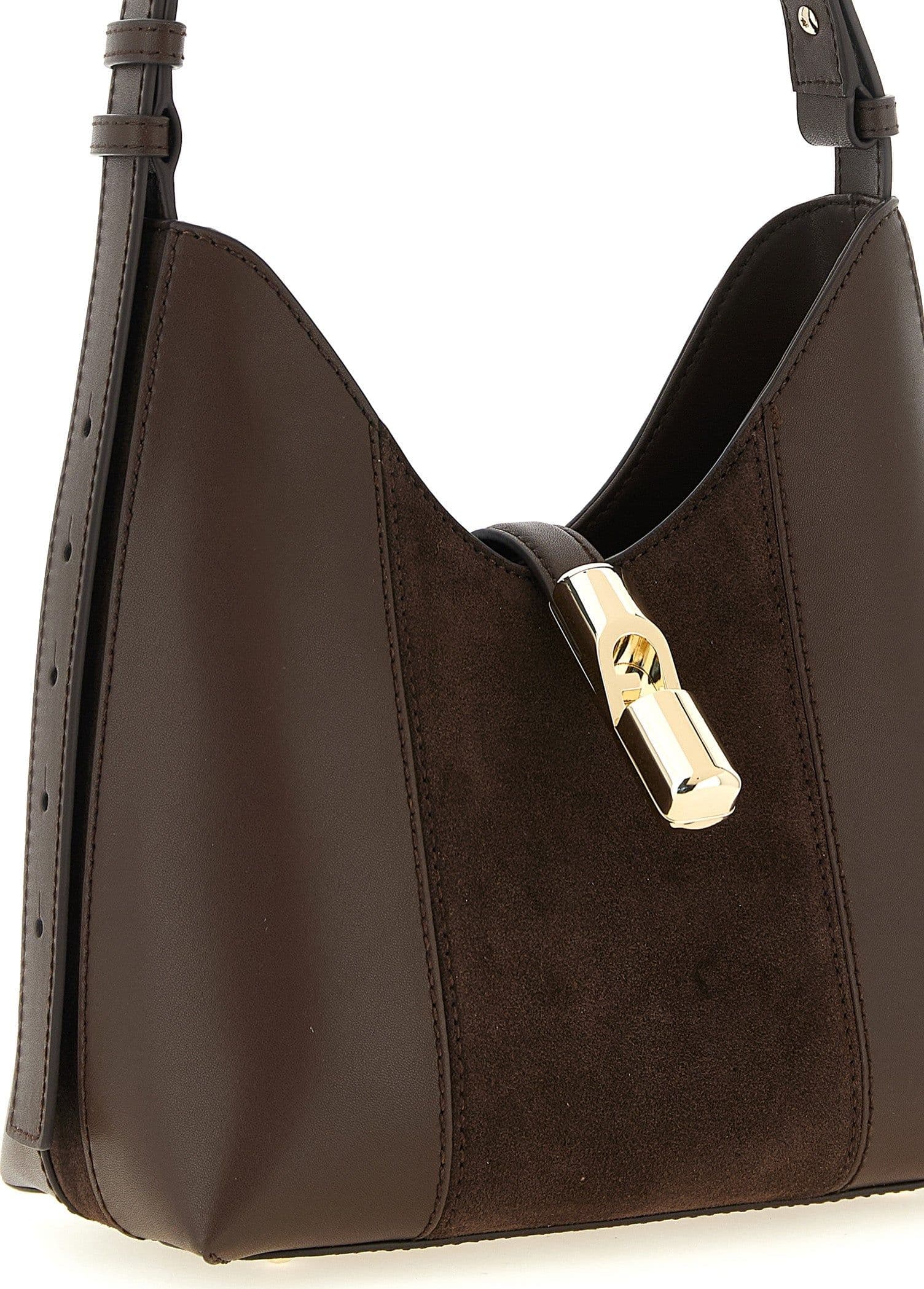 Furla Brown Calfskin Shoulder Bag - 3