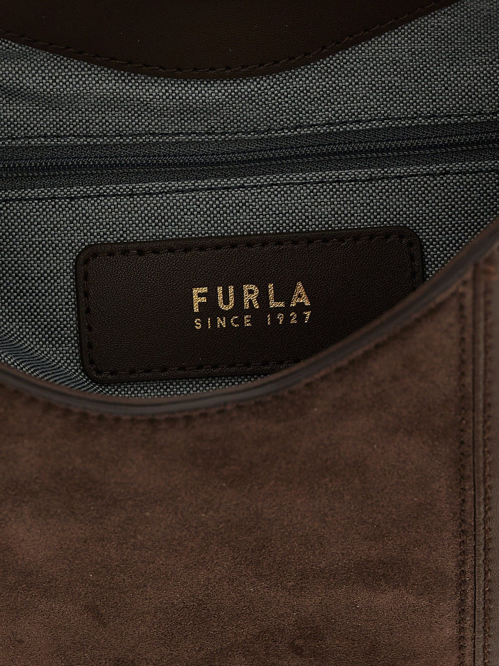 Furla Brown Calfskin Shoulder Bag - 4