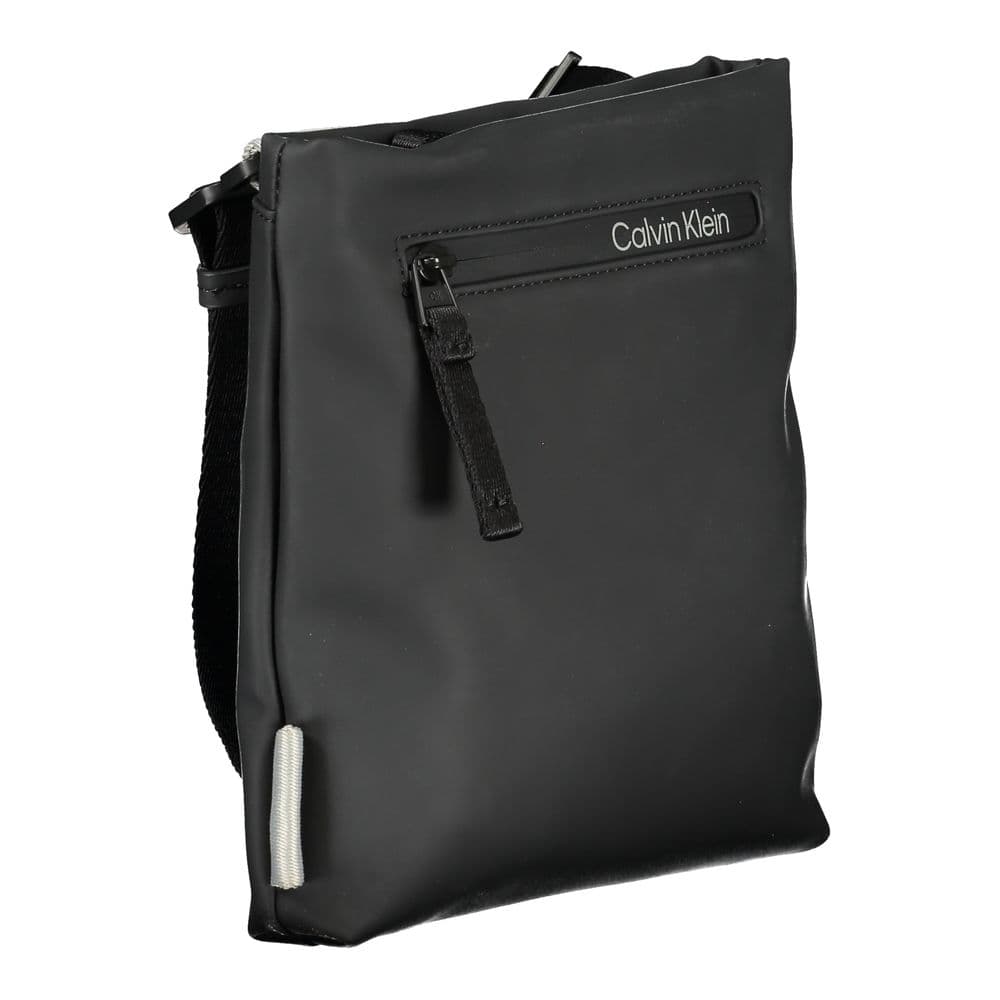 Calvin Klein Black Polyester Men's Shoulder Bag - 3