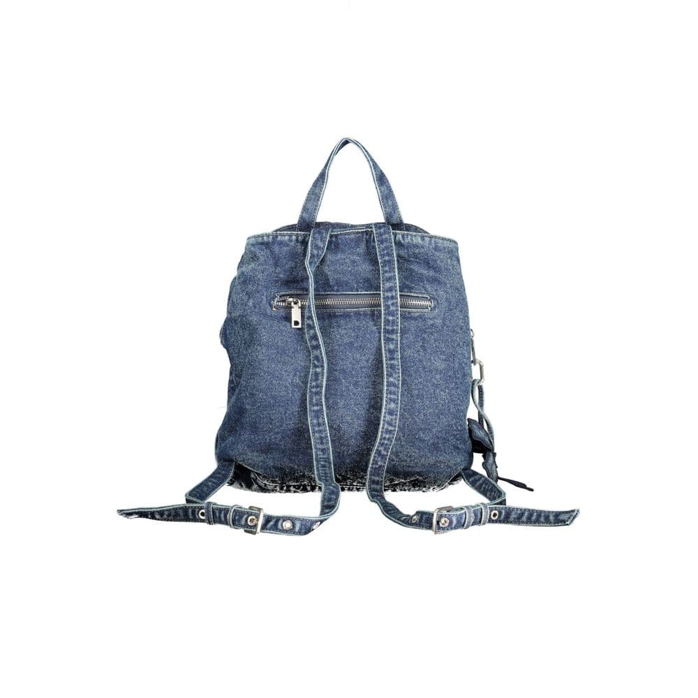 Desigual Blue Cotton Women Backpack - 2