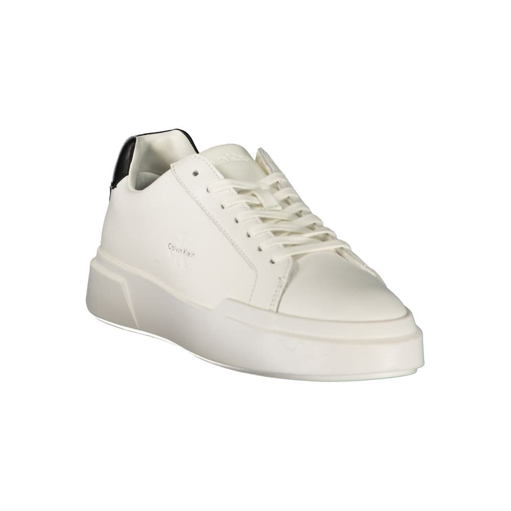 Calvin Klein White Leather Men's Sneaker - 2