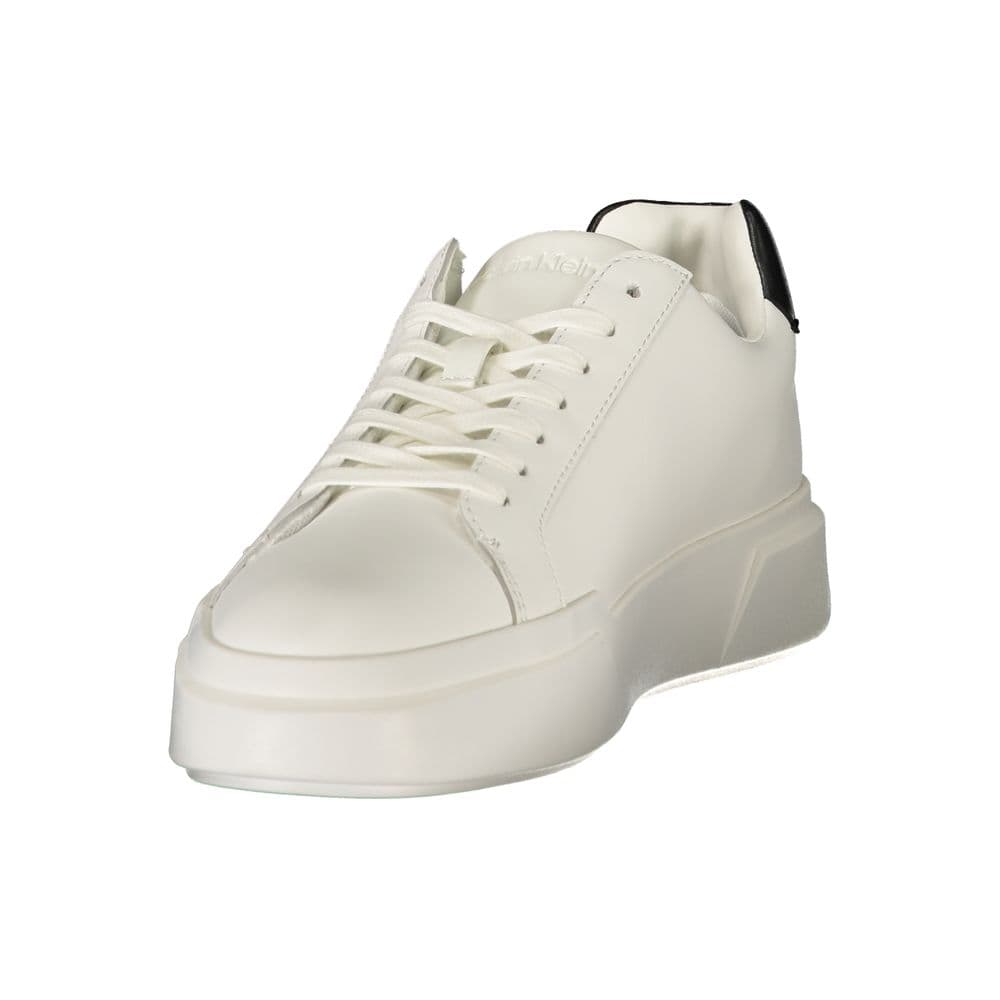 Calvin Klein White Leather Men's Sneaker - 3