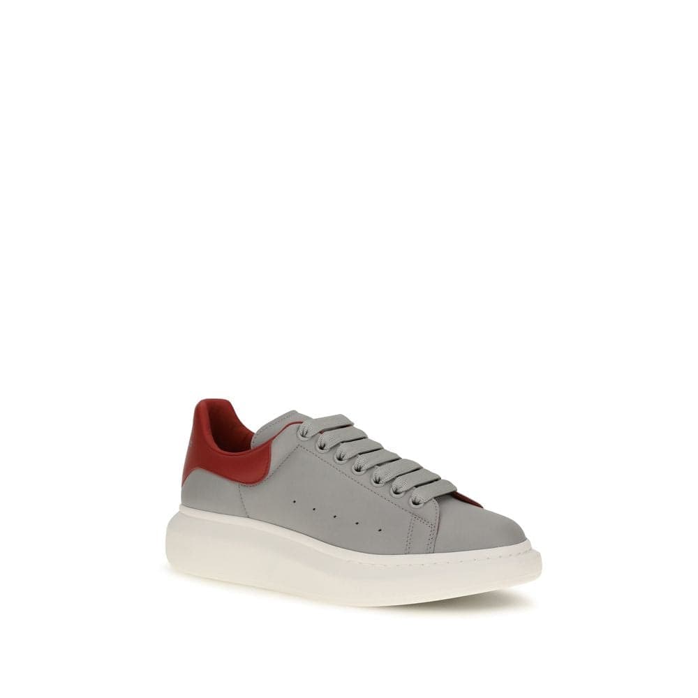 Alexander McQueen Gray Calf Leather Bos Taurus Platform Sneakers - 2