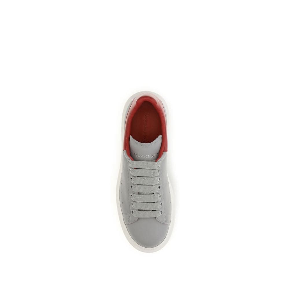 Alexander McQueen Gray Calf Leather Bos Taurus Platform Sneakers - 4