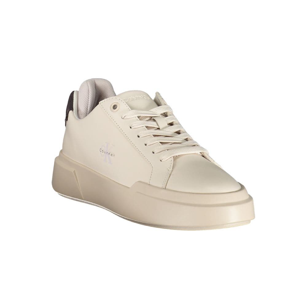 Calvin Klein White Polyurethane Women's Sneaker - 2