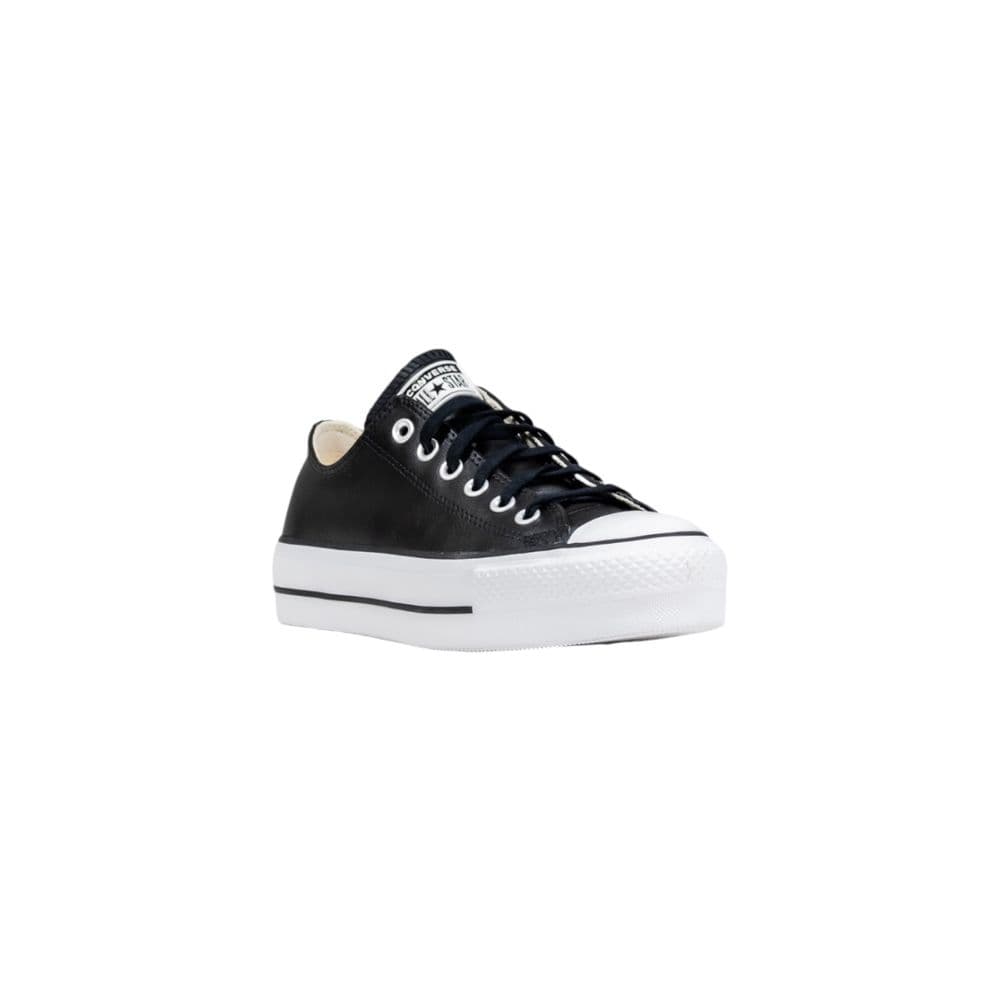 Converse Black Leather Low Top Sneakers - 2