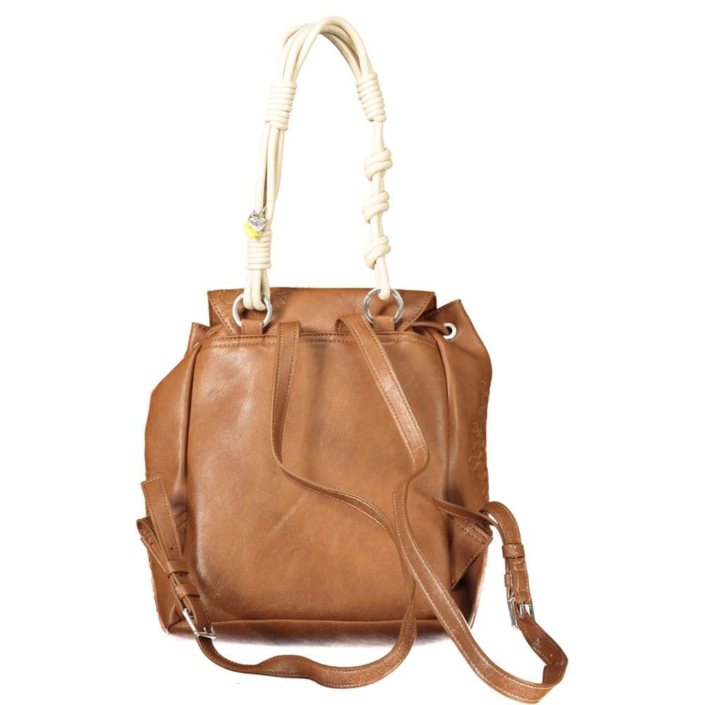 Desigual Marrone Poliuretano Women Backpack - 2