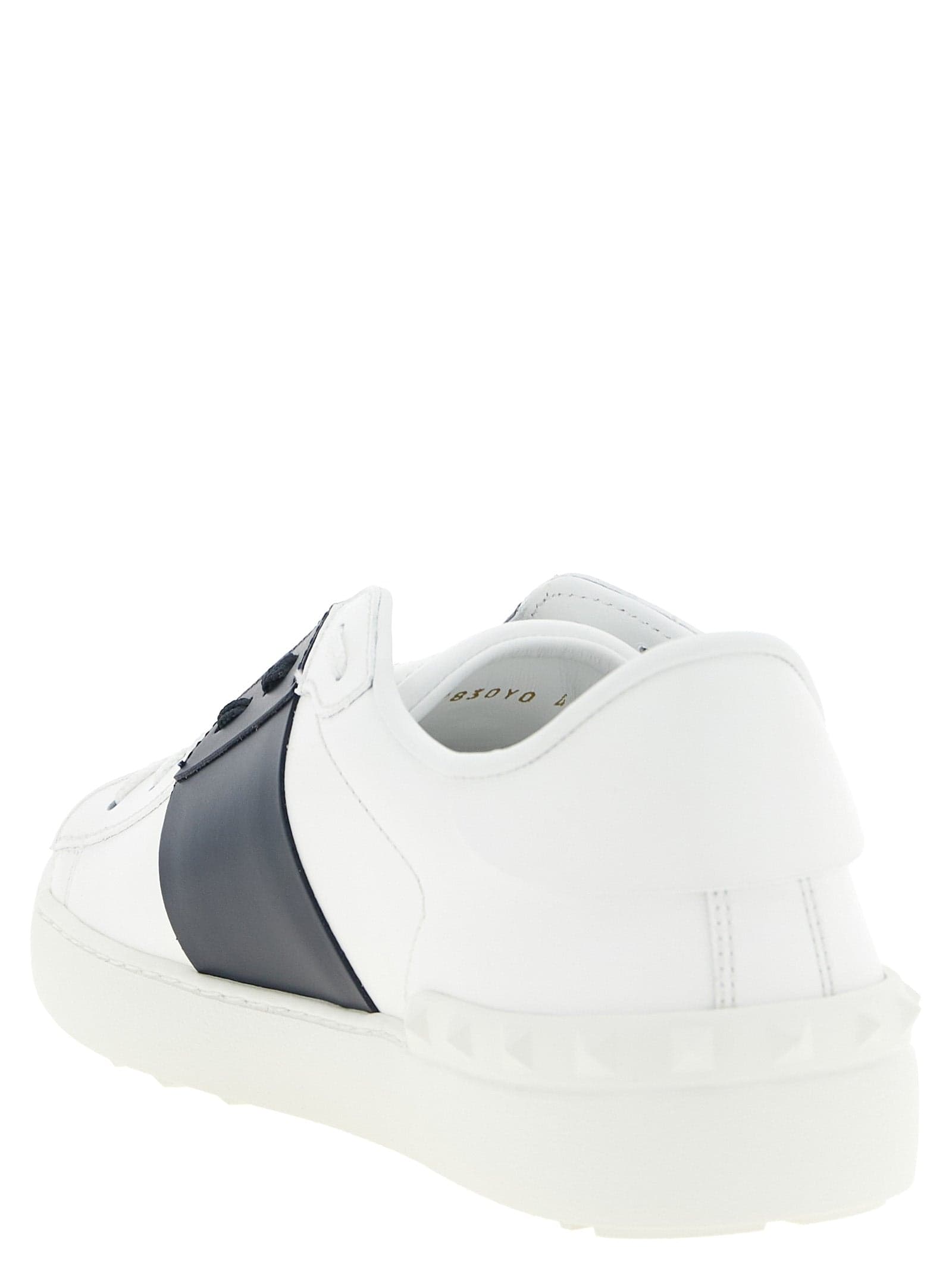 Valentino Garavani Blue Calfskin Low Top Sneakers - 3