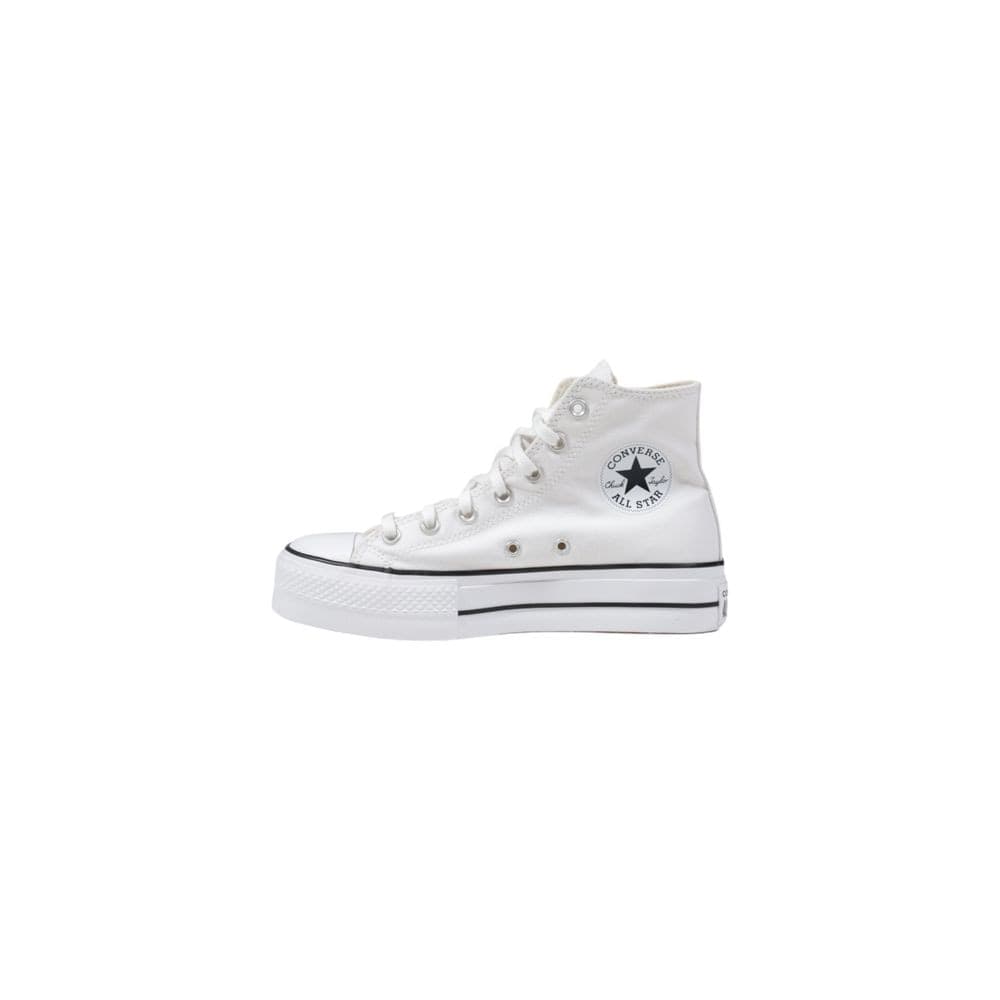 Converse White Polyester Platform Sneakers - 2