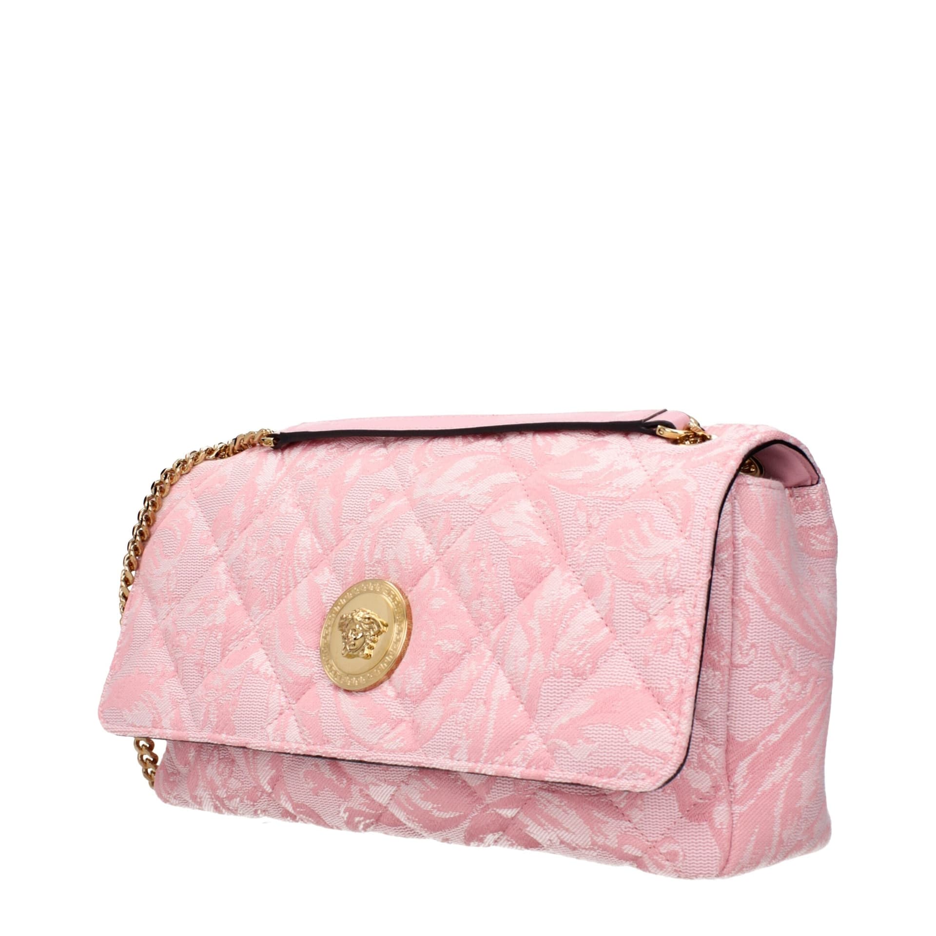 Versace Pink Fabric Shoulder Bag - 2