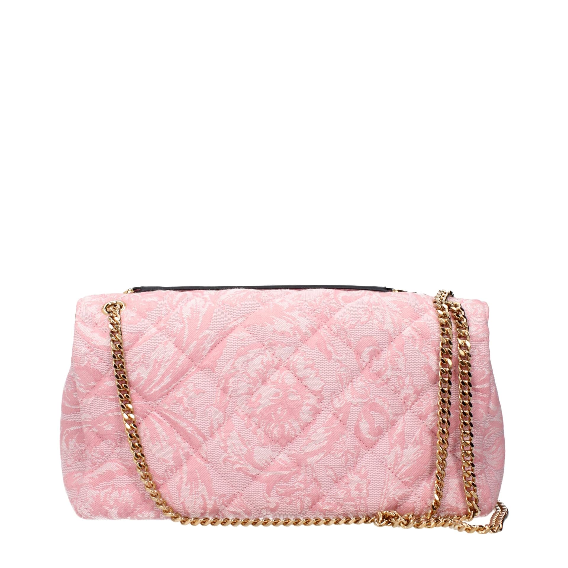 Versace Pink Fabric Shoulder Bag - 3