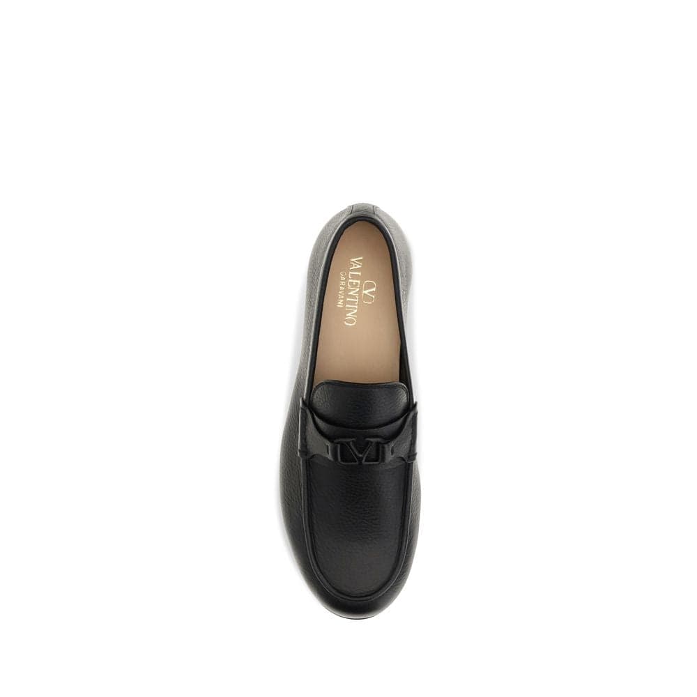 Valentino Garavani Black Deer Slip-On Loafers - 4
