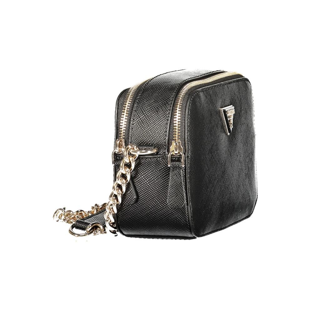 Guess Jeans Black Polyurethane Women's Handbag - 3