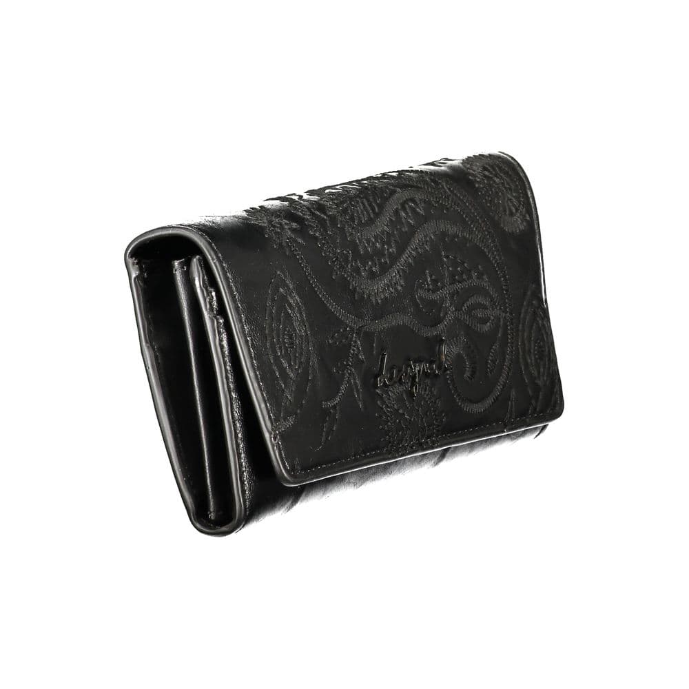 Desigual Black Polyurethane Women's Wallet - 3
