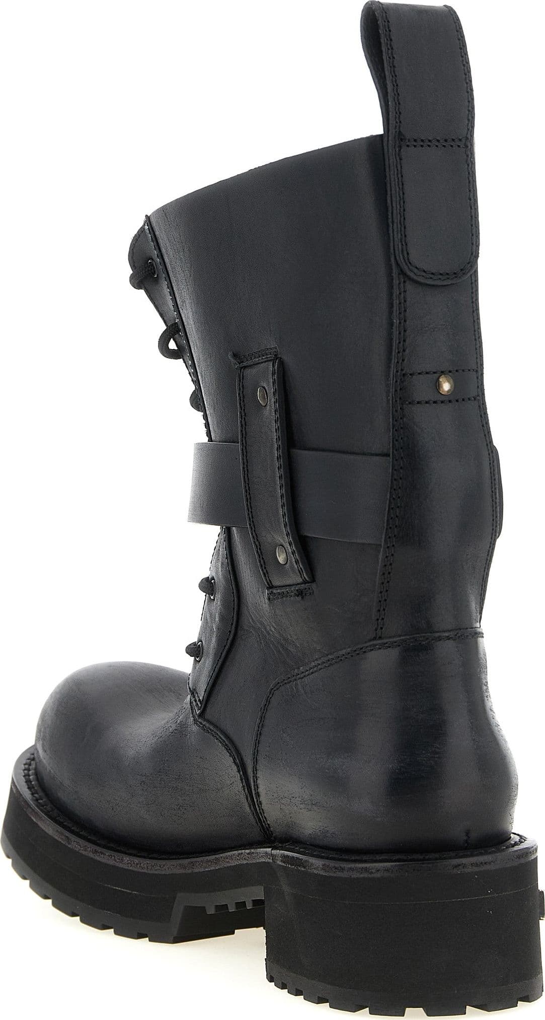 Balenciaga Black Calfskin Ankle Boots - 3