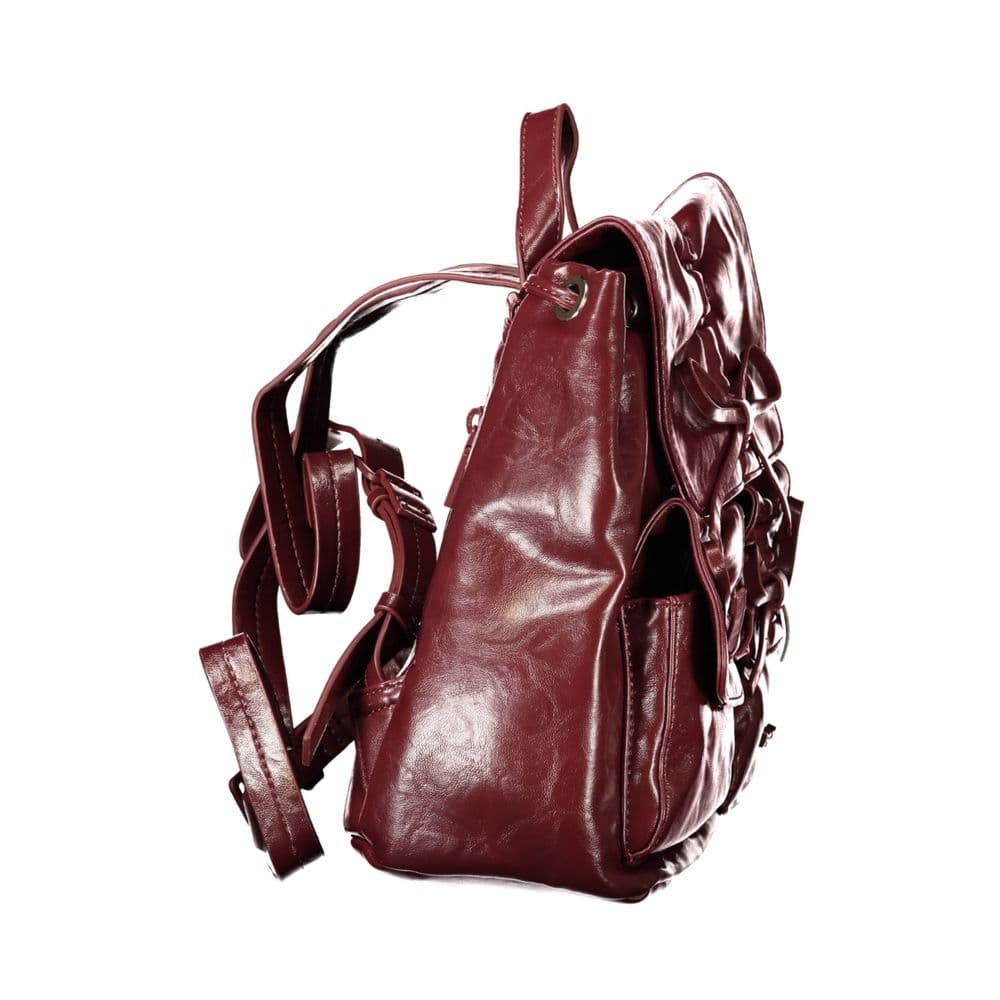 Desigual Burgundy Polyurethane Women Backpack - 3