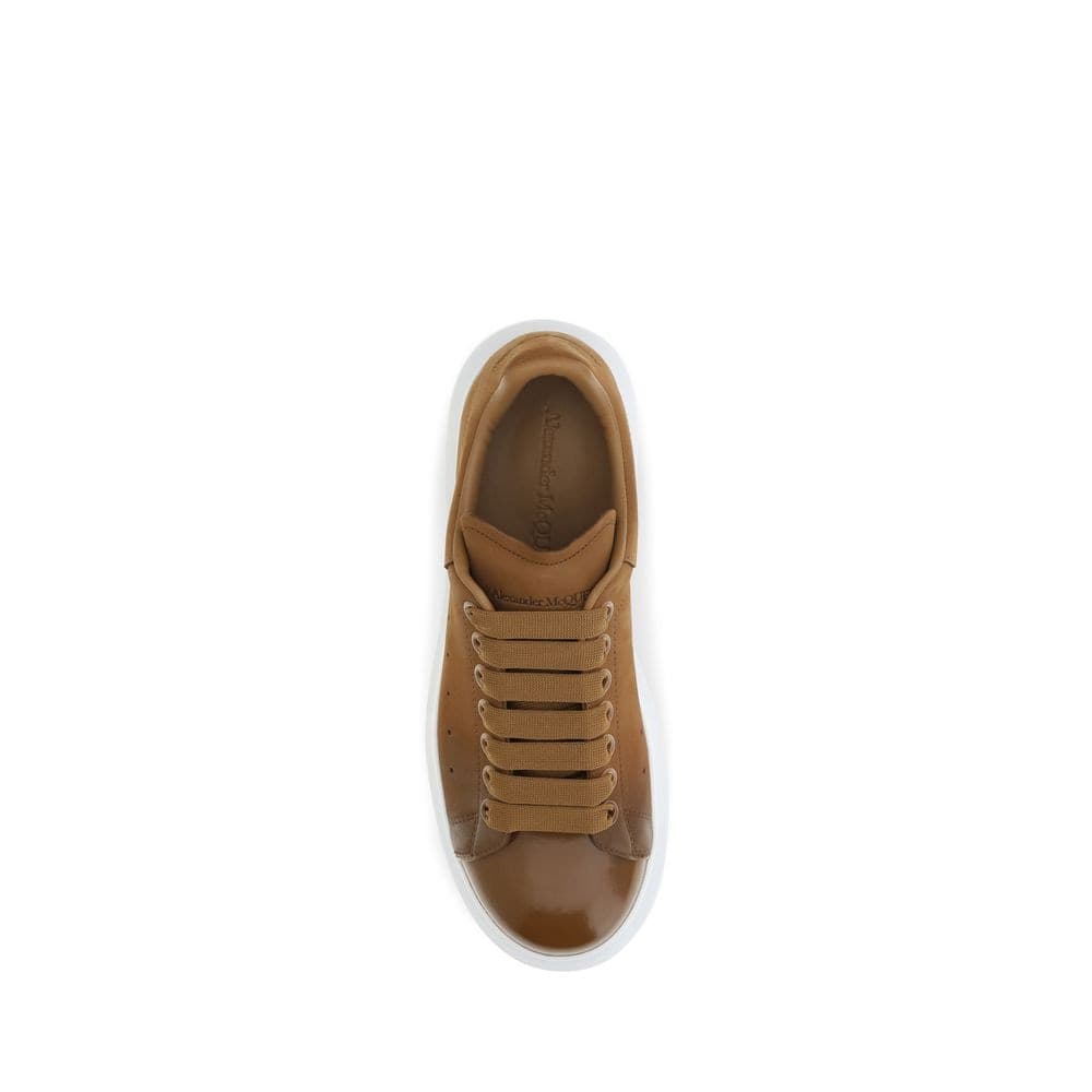 Alexander McQueen Brown Calf Leather Bos Taurus Chunky Sneakers - 4