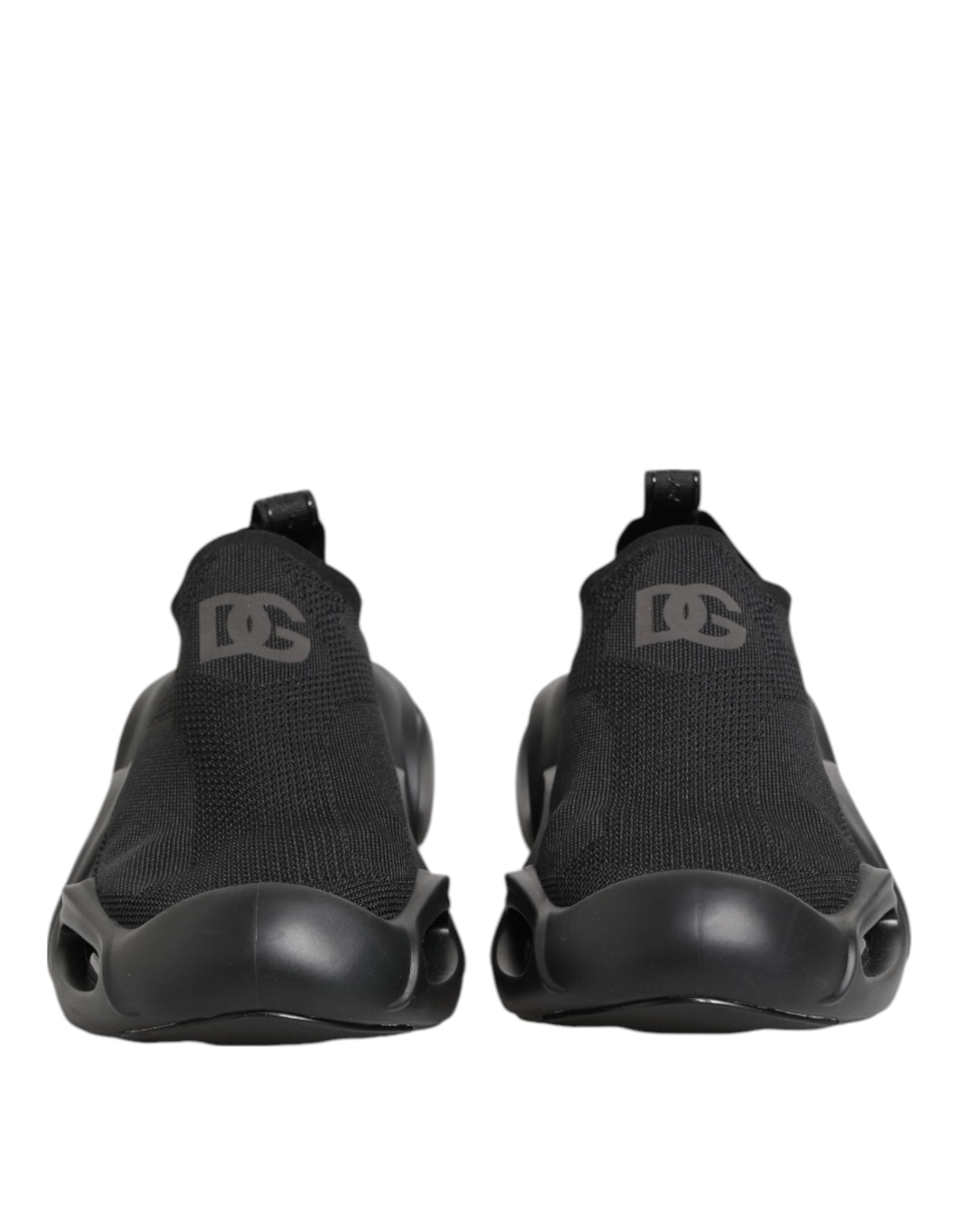Dolce & Gabbana Black Slip On Wave Low Top Sneakers Shoes - 2