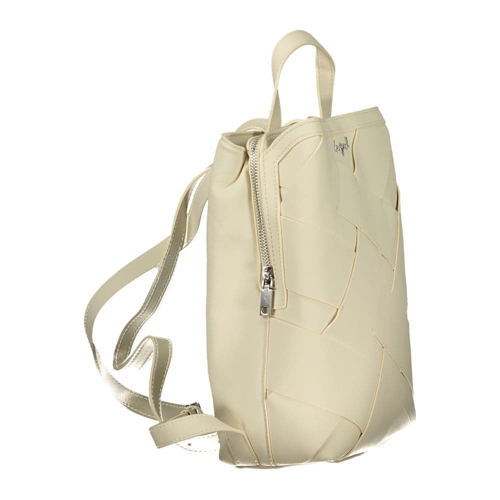 Desigual Bianco Poliuretano Female Mini Backpack - 3
