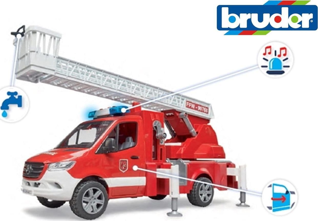 Camion MB Sprinter Vigili del fuoco con pompa a scala girevole - 2