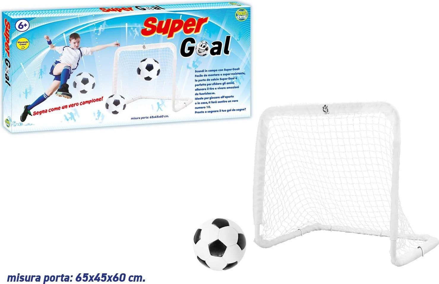 Porta Calcio Metallo con palla