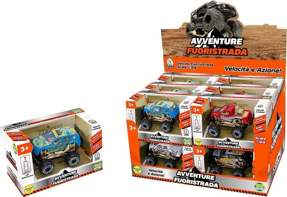 Fuoristrada Big Foot die cast a retrocarica scala 1:64 - 2