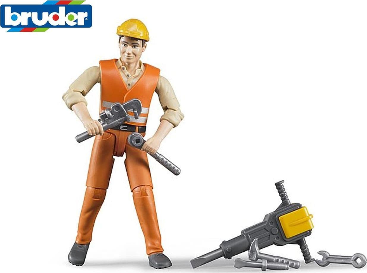 Omino cantiere con accessori Bruder - 3
