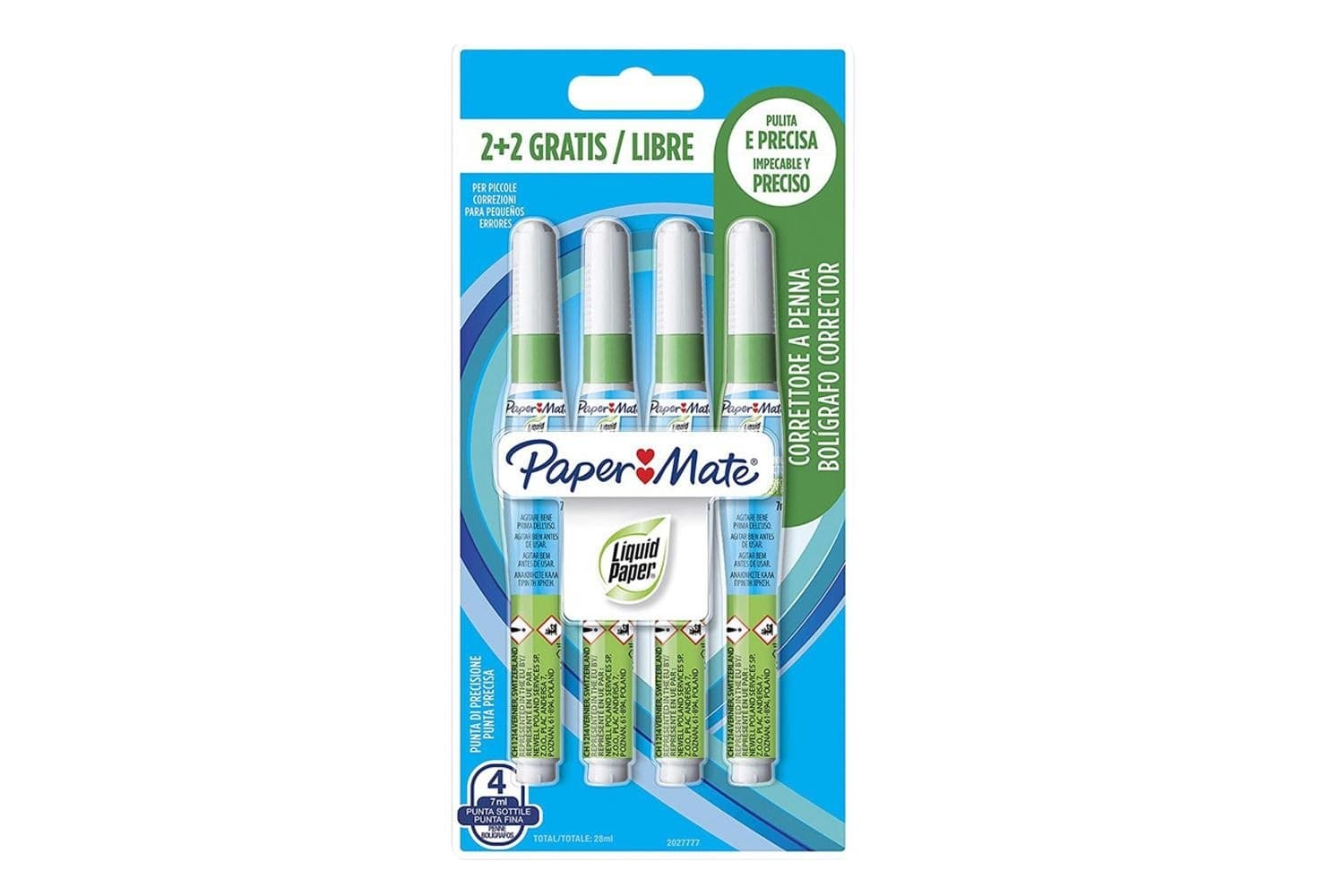 Correttore penna liquid paper np10 bls. 2+2gratis