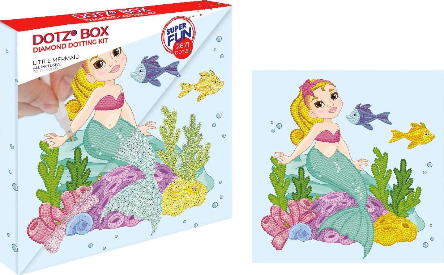 Diamond Dotz Box Piccola Sirenetta 28x28