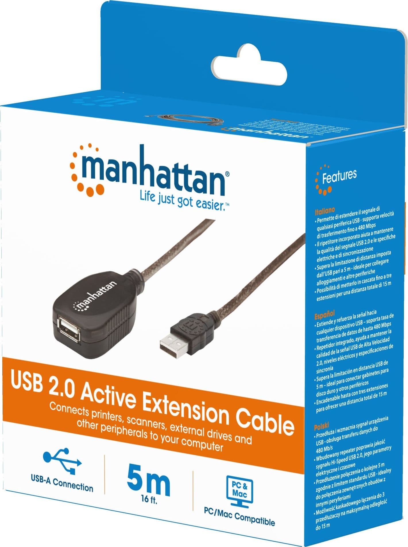 Ripetitore di Segnale USB 2.0 Alta Velocit&agrave 5m - 17