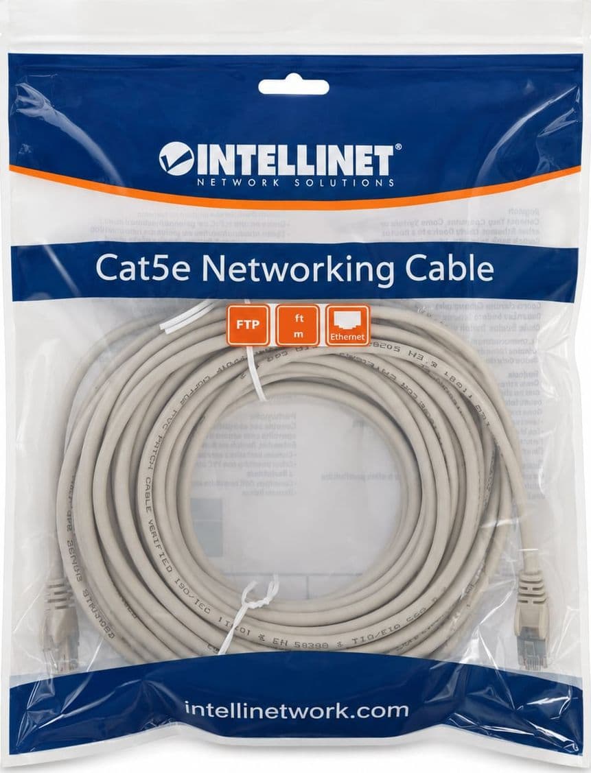 Cavo di rete Patch in Rame Schermato Cat. 5e Grigio F/UTP 20 m - 16